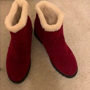 Red Ankle Boots